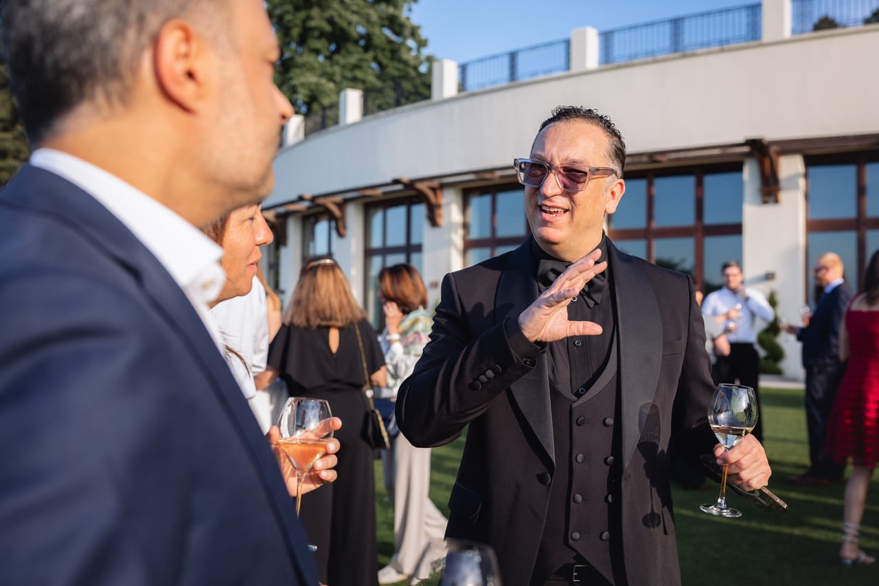 Corporate cocktail reception in Évian-les-Bains, Haute-Savoie