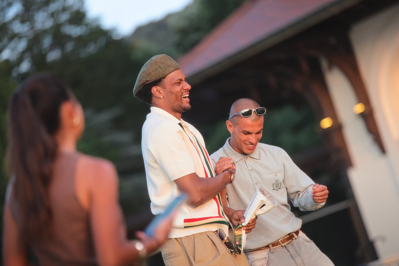 Guests laughing during the opening evening